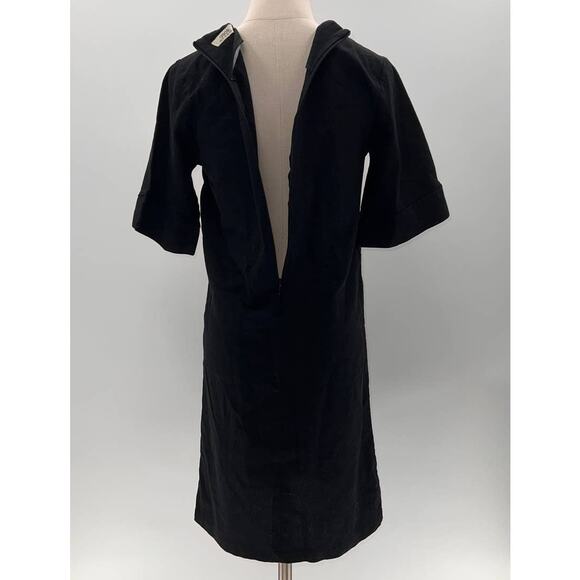 ASOS Black Flower Embroidered 3/4 Sleeve Knee Length Dress- M - Picture 5 of 12